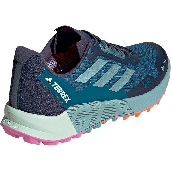 Blue Men's Adidas Terrex Agravic Flow 2 Goretex Trail Running Shoes | 0819625-MP