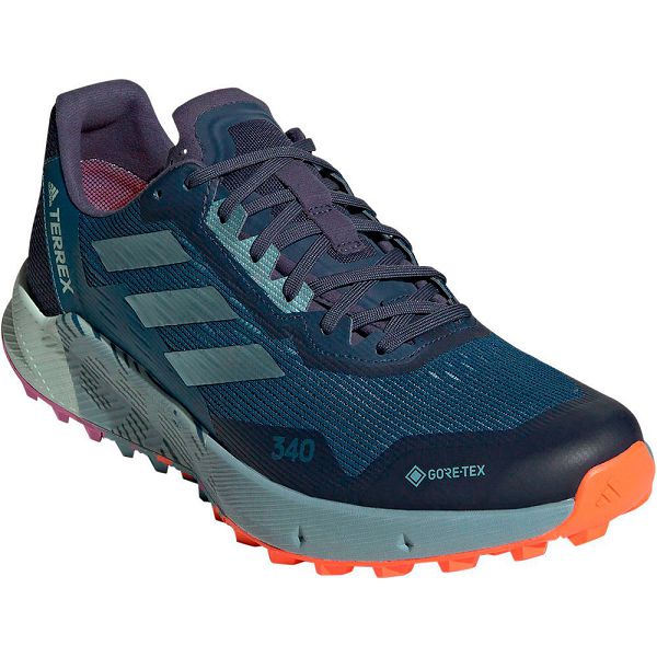 Blue Men's Adidas Terrex Agravic Flow 2 Goretex Trail Running Shoes | 0819625-MP