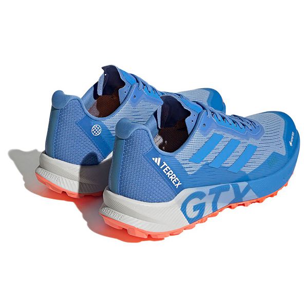 Blue Men's Adidas Terrex Agravic Flow 2 Goretex Trail Running Shoes | 7460358-EC