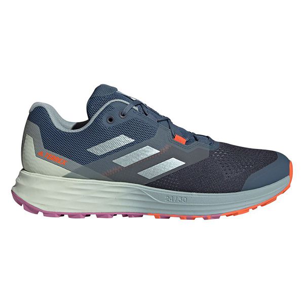 Blue Men\'s Adidas Terrex Two Flow Trail Running Shoes | 0245986-NV