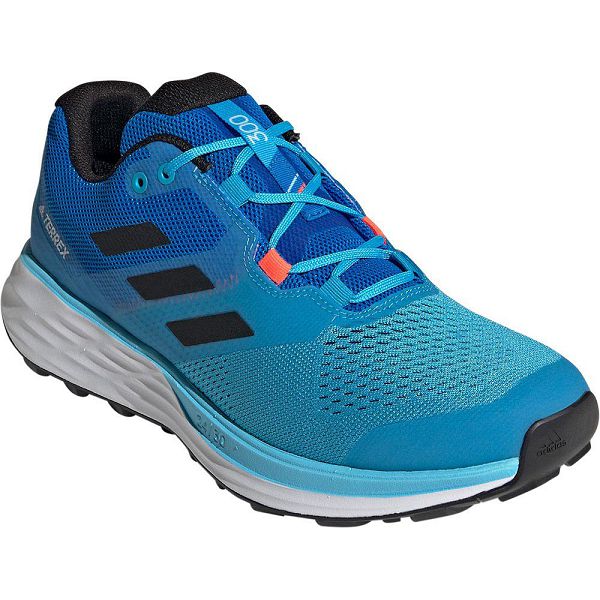 Blue Men's Adidas Terrex Two Flow Trail Running Shoes | 1682059-YD