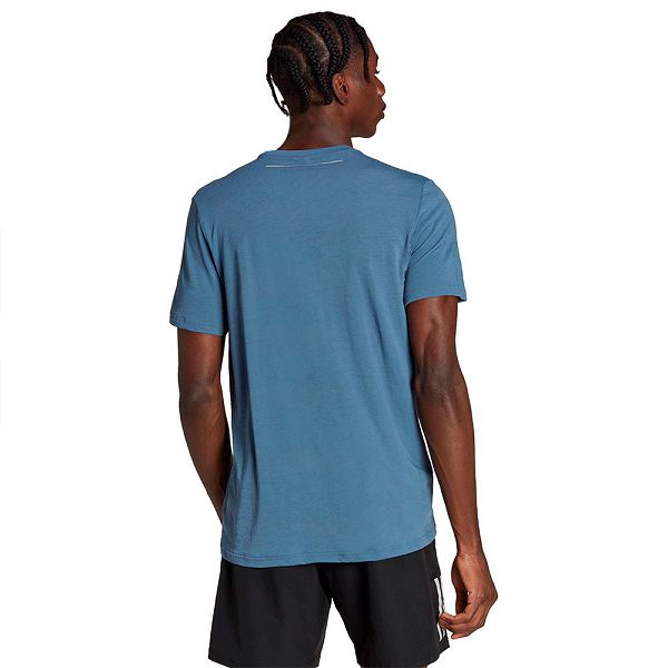 Blue Men's Adidas X-City Wool Short Sleeve T Shirts | 0279846-EP