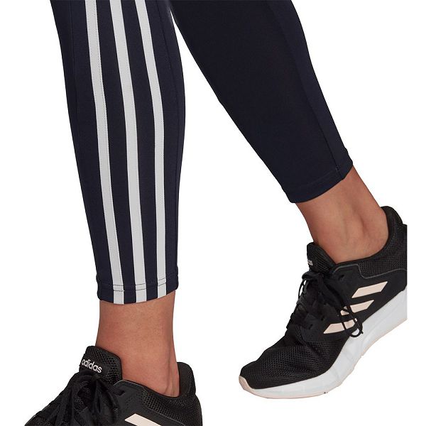 Blue Women's Adidas 3 Stripes 7/8 Leggings | 2584367-TL