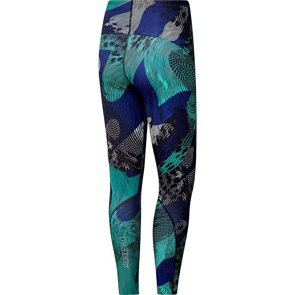 Blue Women's Adidas Adizero Aop Leggings | 6903875-XF