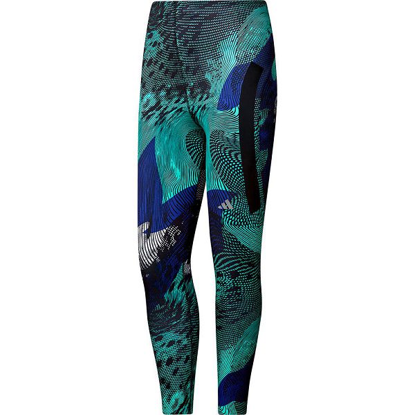 Blue Women\'s Adidas Adizero Aop Leggings | 6903875-XF