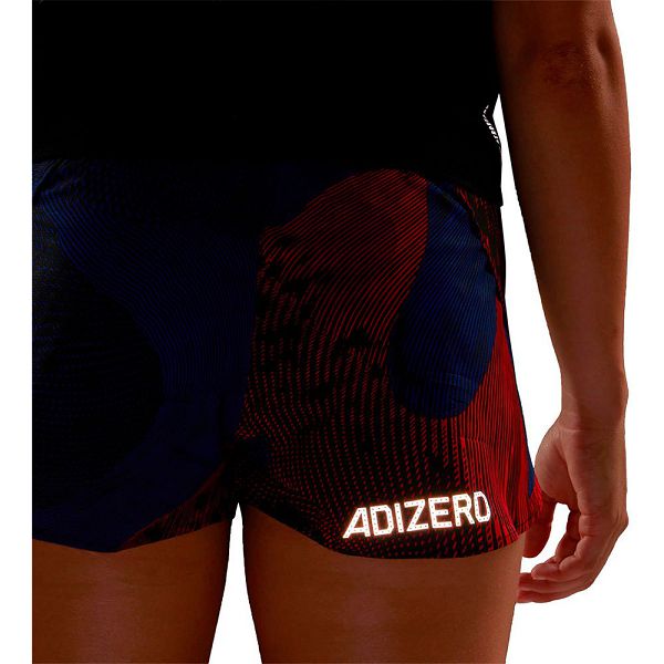 Blue Women's Adidas Adizero Split 3´´ Shorts Pants | 2659483-JH