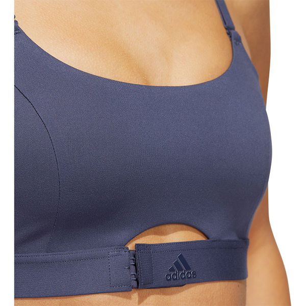 Blue Women's Adidas Aero Impact L Sports Bra | 4517390-TQ