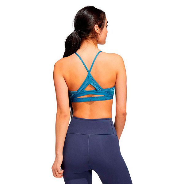 Blue Women's Adidas Aeroreact Sports Bra | 7825341-WK