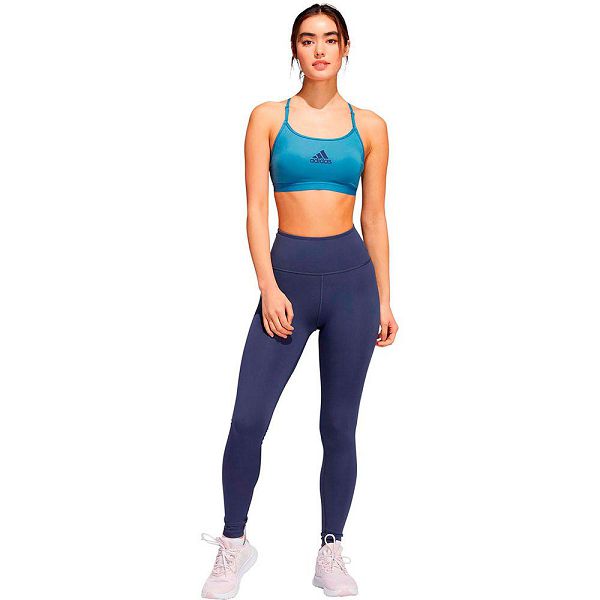 Blue Women's Adidas Aeroreact Sports Bra | 7825341-WK