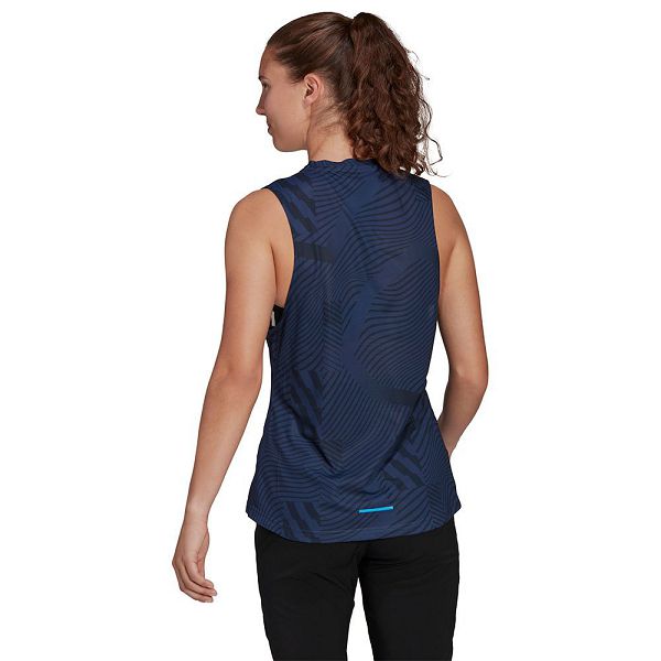 Blue Women's Adidas Agr Sleeveless T Shirts | 2309157-KJ