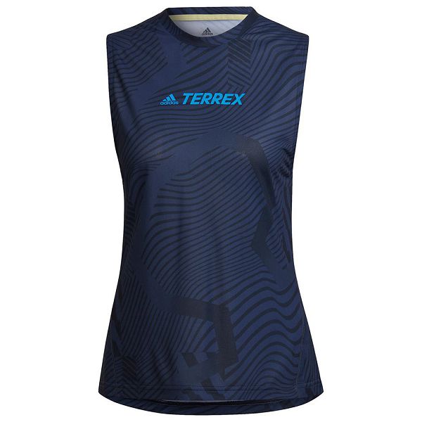 Blue Women's Adidas Agr Sleeveless T Shirts | 2309157-KJ