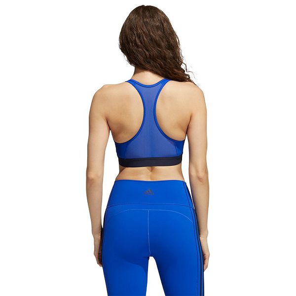 Blue Women's Adidas DRST Ask Sports Bra | 2861354-CH