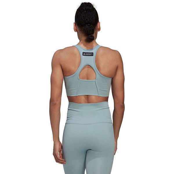 Blue Women's Adidas FRMT Sculpt Sports Bra | 3620517-YQ