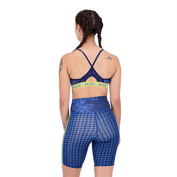 Blue Women's Adidas Farm Rio Light-Support Big Sports Bra | 7853106-IB