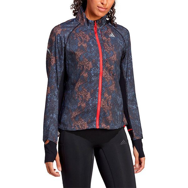 Blue Women\'s Adidas Fast Aop Jackets | 9473281-JE