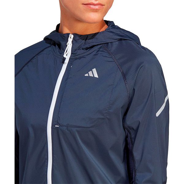 Blue Women's Adidas Fast Jackets | 2430195-GR