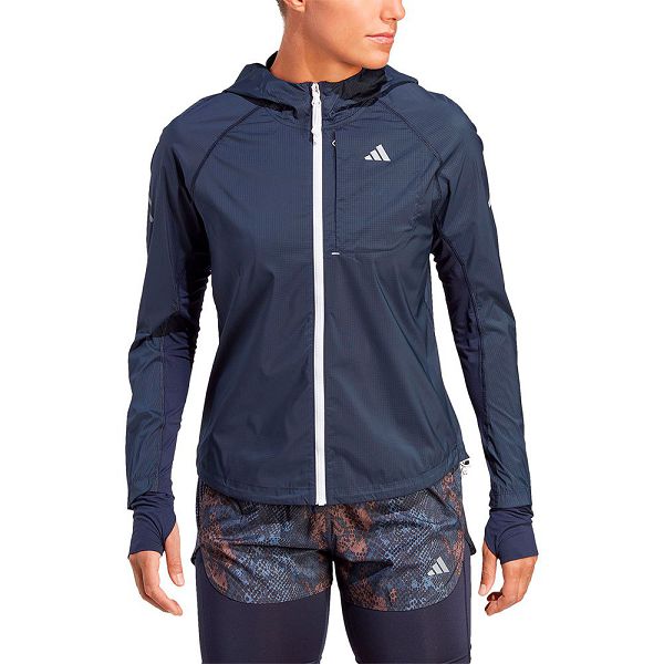 Blue Women\'s Adidas Fast Jackets | 2430195-GR