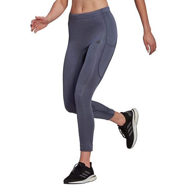 Blue Women\'s Adidas Fastimp Shine Leggings | 0765182-WS