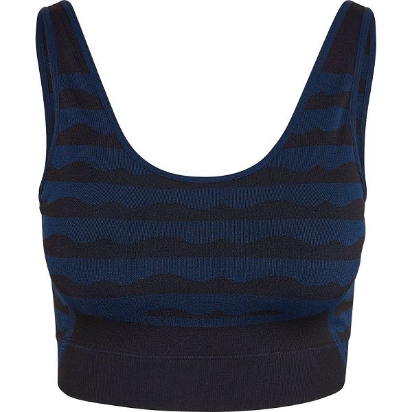 Blue Women's Adidas Marimekko Aeroknit Sports Bra | 0736459-UY