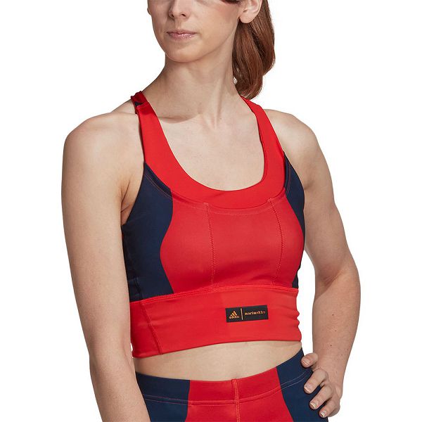 Blue Women\'s Adidas Marimekko Medium-Support Pocket Sports Bra | 0489762-DW