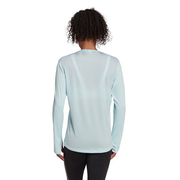 Blue Women's Adidas Own The Run Long Sleeve T Shirts | 0786534-PN