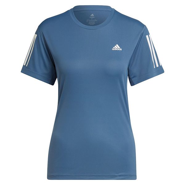 Blue Women's Adidas Own The Run Short Sleeve T Shirts | 3704192-VN