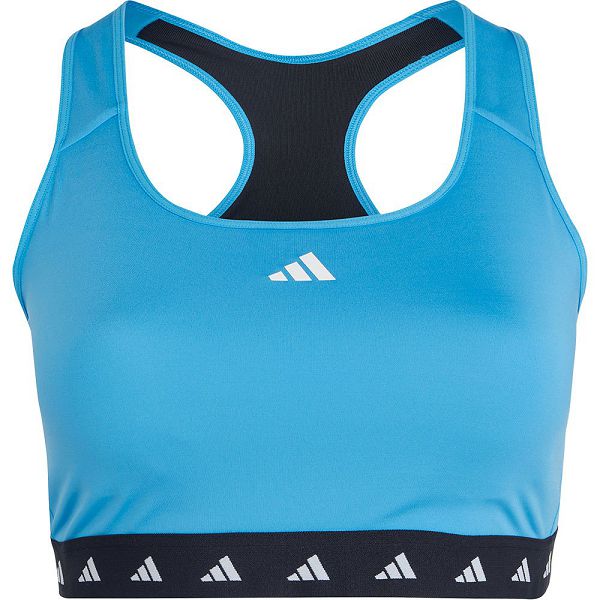 Blue Women's Adidas Power Medium-Support Techfit Big Sports Bra | 9287134-GW