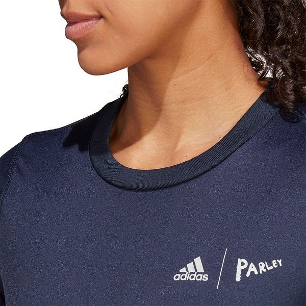 Blue Women's Adidas Prly Lwc Short Sleeve T Shirts | 9584320-MQ