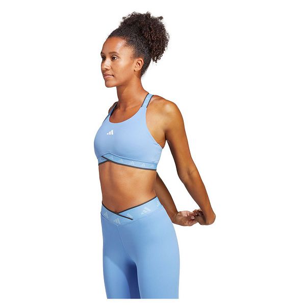 Blue Women\'s Adidas Pwi Ms Tf Sports Bra | 7346108-ST