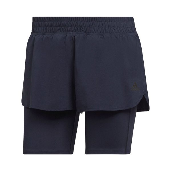 Blue Women's Adidas Run Icons Two-In-One Shorts Pants | 1509362-PY