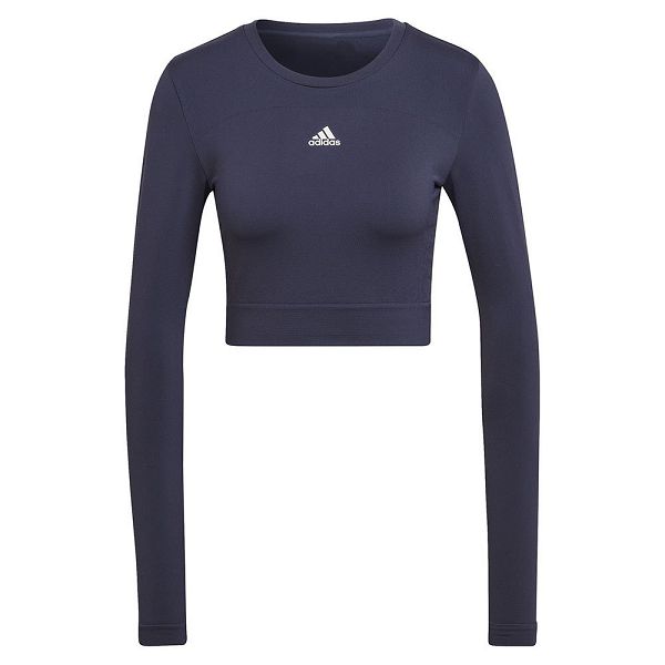 Blue Women's Adidas SML Fit Long Sleeve T Shirts | 2038615-MD