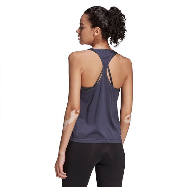 Blue Women's Adidas SML Sleeveless T Shirts | 7839061-EL