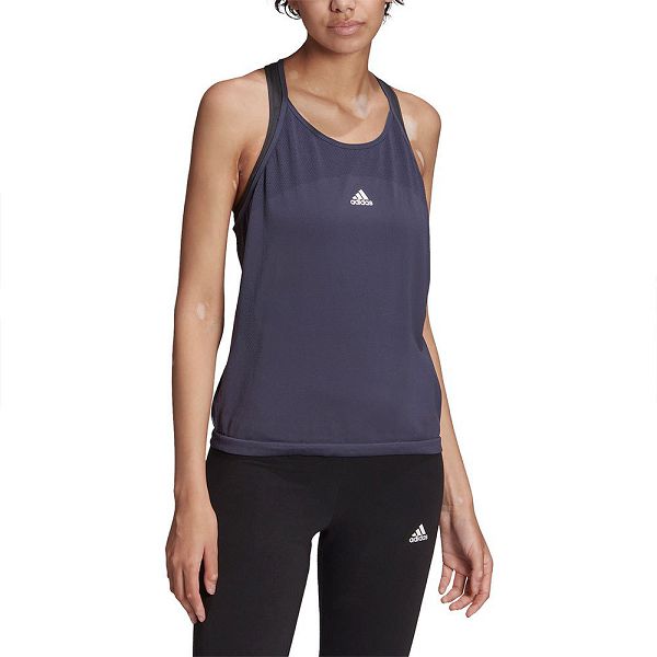 Blue Women\'s Adidas SML Sleeveless T Shirts | 7839061-EL