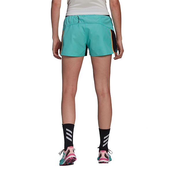 Blue Women's Adidas Terrex Primeblue Trail Shorts Pants | 1630259-AO