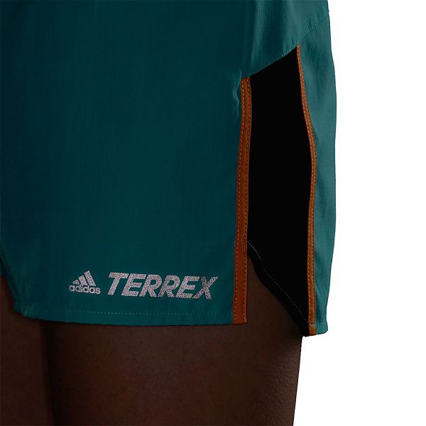 Blue Women's Adidas Terrex Primeblue Trail Shorts Pants | 1630259-AO