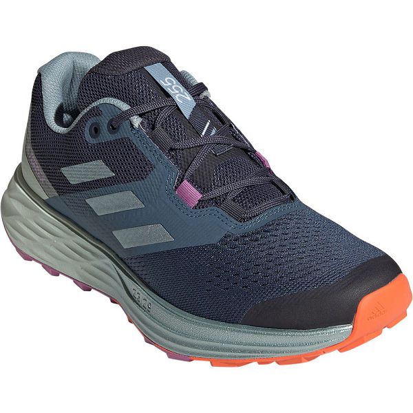 Blue Women's Adidas Terrex Two Flow Trail Running Shoes | 8216507-OW