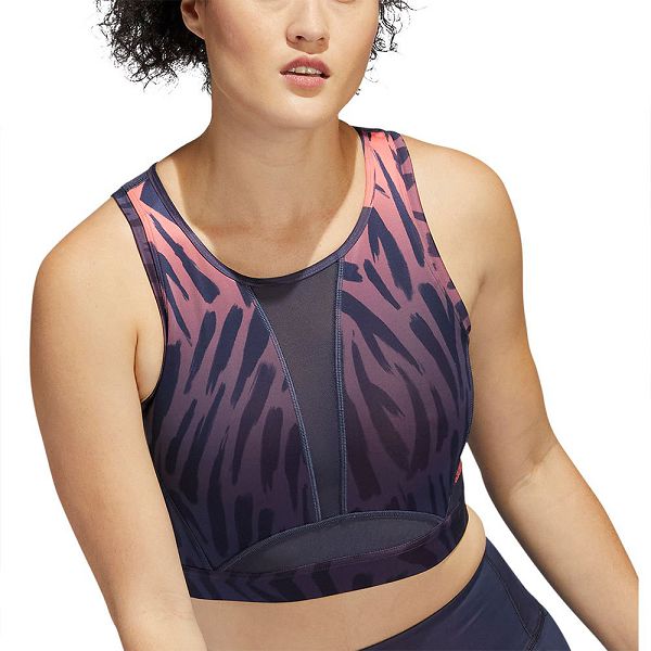 Blue Women's Adidas Tigre Aop Sports Bra | 5460321-LI