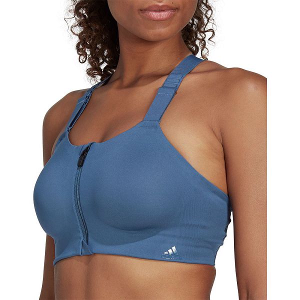 Blue Women's Adidas Tlrd Impact Luxe High-Support Top Sports Bra | 8796342-OX