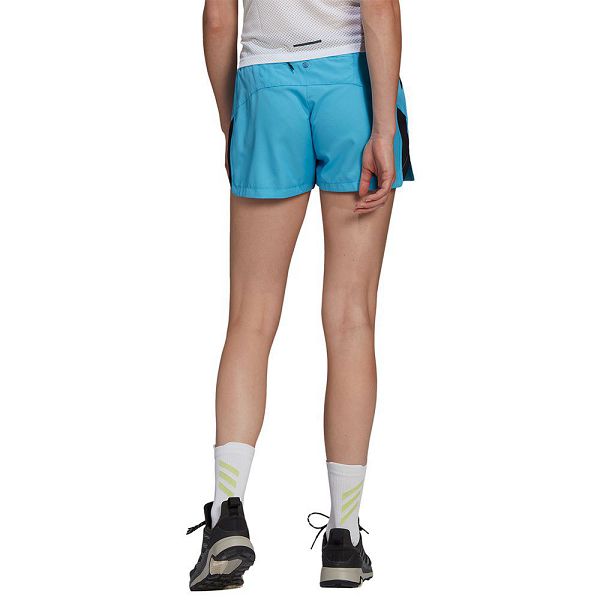 Blue Women's Adidas Trail 3´´ Shorts Pants | 3718945-UR