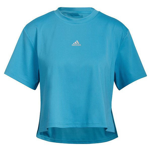 Blue Women's Adidas Uforu Short Sleeve T Shirts | 1230769-DY