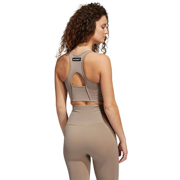 Brown Women's Adidas FRMT Sculpt Sports Bra | 0538164-DO