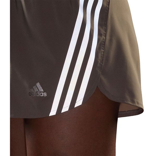 Brown Women's Adidas RI 3 Stripes 4´´ Shorts Pants | 1450237-NR