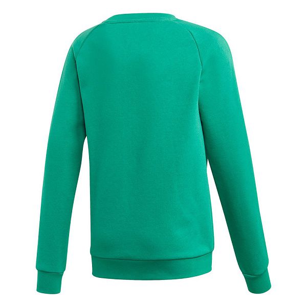 Green Kids' Adidas Core 18 Sweatshirts | 5439216-OL