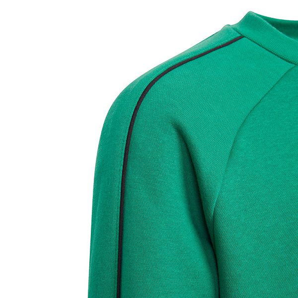 Green Kids' Adidas Core 18 Sweatshirts | 5439216-OL