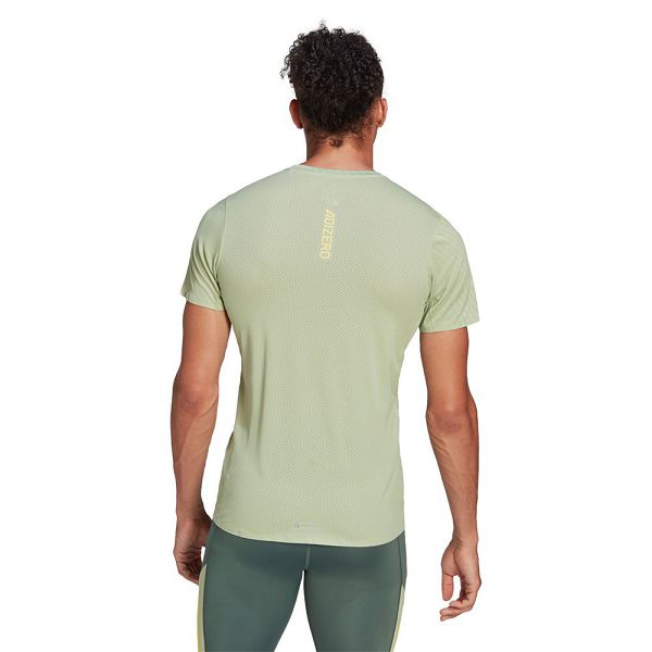 Green Men's Adidas Adizero Speed Short Sleeve T Shirts | 8207635-QW