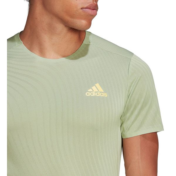 Green Men's Adidas Adizero Speed Short Sleeve T Shirts | 8207635-QW