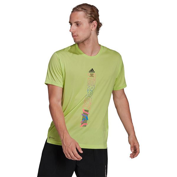 Green Men\'s Adidas Agravic Short Sleeve T Shirts | 2634571-JM