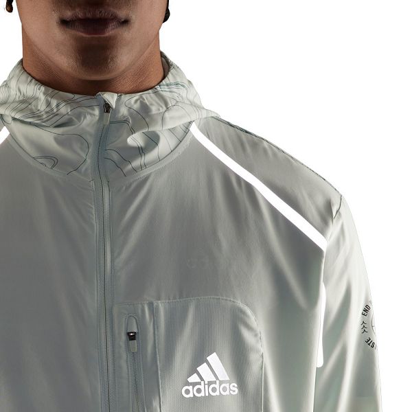 Green Men's Adidas Marathon For The Oceans Jackets | 7219408-WV