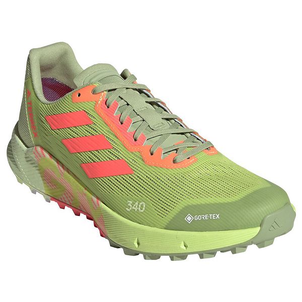 Green Men's Adidas Terrex Agravic Flow 2 Goretex Trail Running Shoes | 9531248-SO