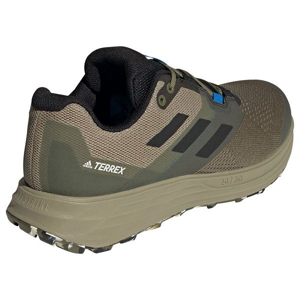 Green Men's Adidas Terrex Two Flow Trail Running Shoes | 6143795-ZO